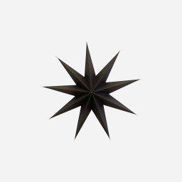 Papírová devíticípá hvězda Star Brown 60 cm
