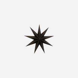Papírová devíticípá hvězda Star Brown 45 cm