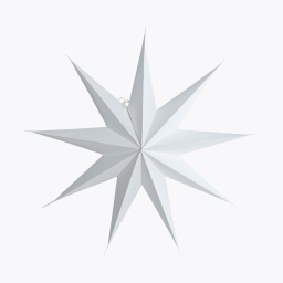 Papírová devíticípá hvězda Star White 60 cm