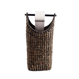 Přírodní úložný koš Basket High Dark Hyacinth