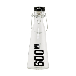 Skleněná láhev s keramickým víčkem 600 ml