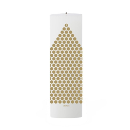 Adventní svíčka Dots White Gold