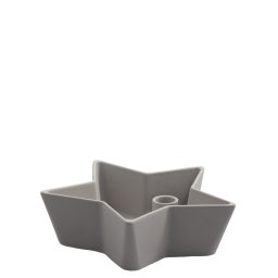 Keramický svícen Lidatorp Star Light Grey L