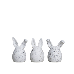 Velikonoční králíčci Triplets White Dot - set 3ks