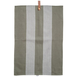 Kuchyňská utěrka Utveda Green/White 50x70 cm