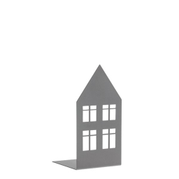 Kovová dekorace/svícen Storgatan House Grey 14 cm