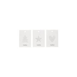 Papírové jmenovky na vánoční dárky Christmas