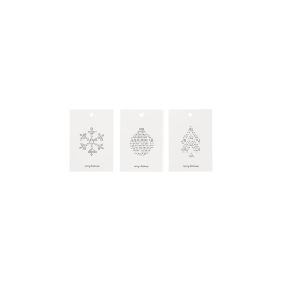 Papírové jmenovky na vánoční dárky Minimalist
