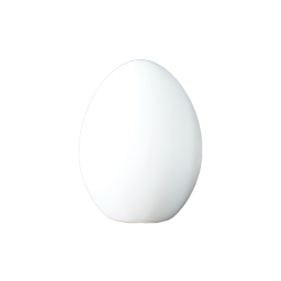 Velikonoční vajíčko Standing Egg White 8 cm 