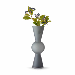 Skleněná váza BonBon Grey 23 cm