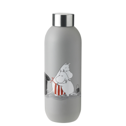 Nerezová láhev Keep Cool 750 ml Light Grey Moomin