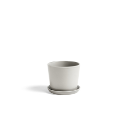 Keramický květináč s podmiskou Botanical Grey M