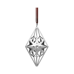 Vánoční ozdoba Harlequin Rhombe Silver 11,3 cm