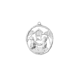 Vánoční ozdoba Cabin Elf Silver 7,5 cm