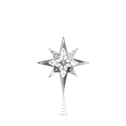 Vánoční špička na stromeček Top Star Silver 32 cm