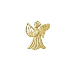 Vánoční ozdoba Harp Angel Gold 7 cm 