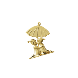 Vánoční ozdoba Christmas Kiss Gold 8 cm