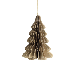 Papírový vánoční stromeček Granstad Beige 15 cm 