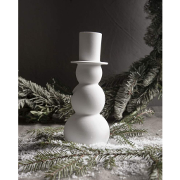 Keramická dekorácia snehuliak Folke White 20 cm 