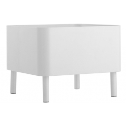 Kovový květináč Sasse White 30x30 cm
