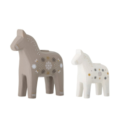 Vánoční svícny Nordic Horses - set 2 ks 