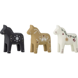 Vánoční svícny Nordic Horses - set 3 ks