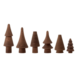 Dekorace stromečky Ash Brown - set 6 ks