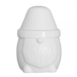 Keramická dekorace Mister Santa White 14,5 cm