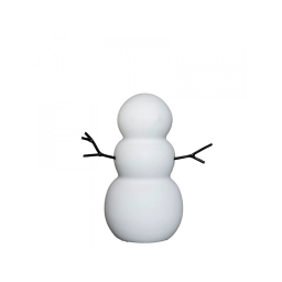 Keramický sněhulák Snowman White 11 cm