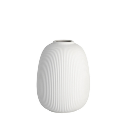 Keramická váza Aby Stripes White Wide 26 cm