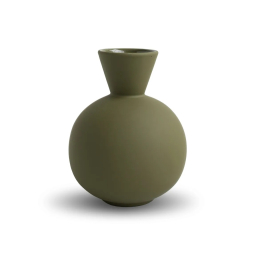 Keramická váza Trumpet Olive 16 cm