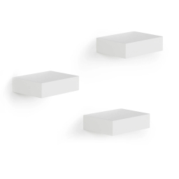 Poličky Floating Shelves White - set 3 ks
