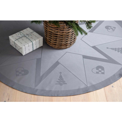                             Koberec pod stromeček Christmas Winter Grey 140 cm                        