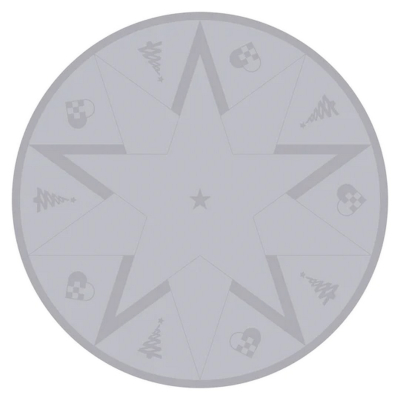 Koberec pod stromeček Christmas Winter Grey 140 cm                    