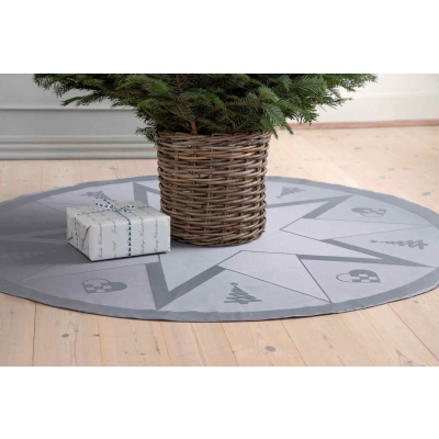                             Koberec pod stromeček Christmas Winter Grey 140 cm                        