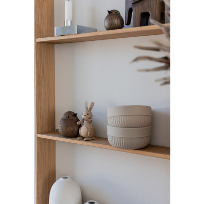                             Dřevěný ptáček Mini Sparrow Smoke Stained Oak                        
