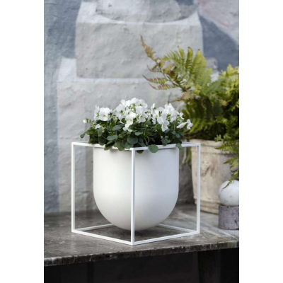                             Květináč Kubus Flowerpot White 23 cm                        