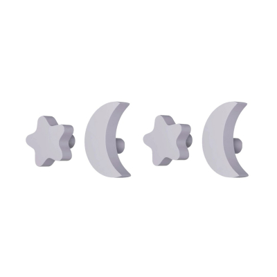 Háčky Stars and Moons hooks Lilac - set 4 ks                     