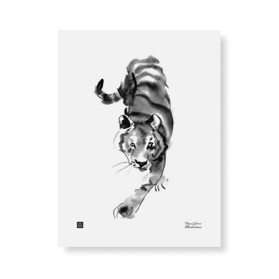 Plagát Sneaking Tiger 30x40 cm                    