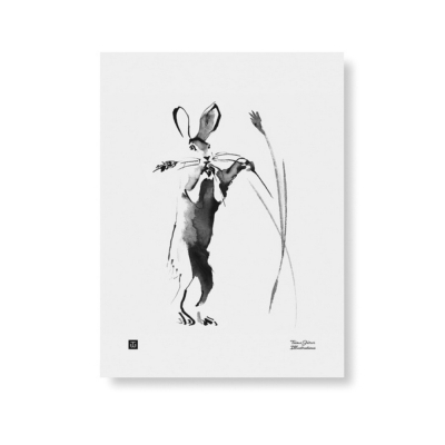 Plagát Hare in Harvest Time 30x40 cm                    