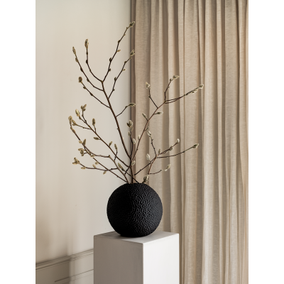                             Kulatá váza Kaia Black 15 cm                        