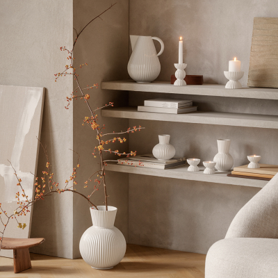                             Svícen Tura Block Candle holder White 11,5 cm                        