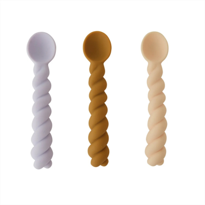 Silikonové lžičky Mellow Vanilla - set 3 ks                    