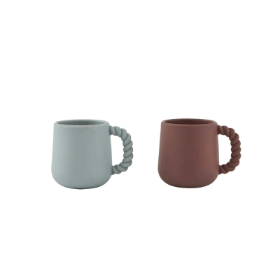 Silikonové hrnečky Mellow Choco Mint set 2 ks                    