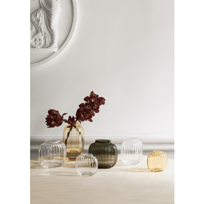                             Skleněná váza Primula Oval Clear 17,5 cm                        
