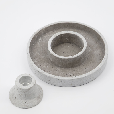                             Betonový svícen Daca Grey 15 cm                        