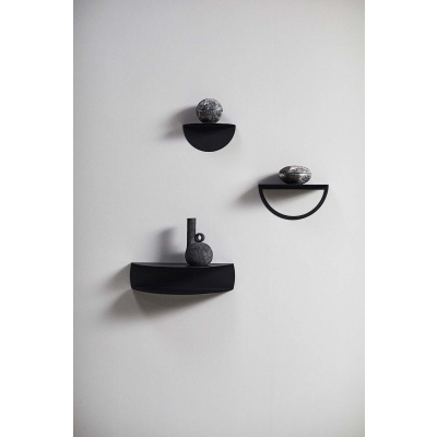                             Kovová police Gravity Black 40 cm                        