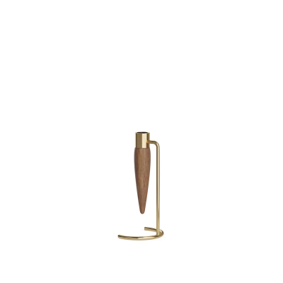 Svícen Umanoff Polished Brass Walnut                    