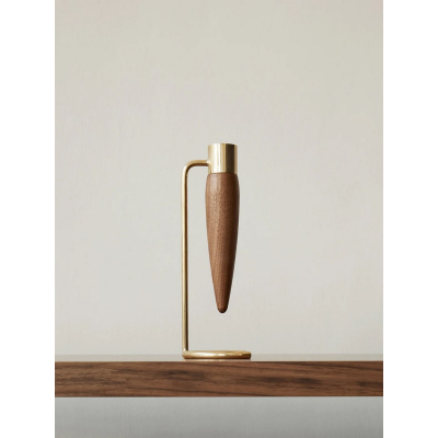                             Svícen Umanoff Polished Brass Walnut                        