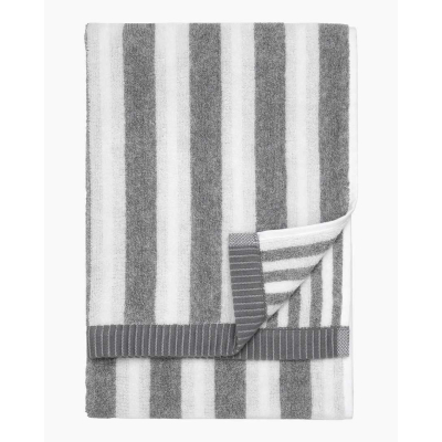 Bavlněný ručník Kaksi Raitaa Grey 50x70 cm                    